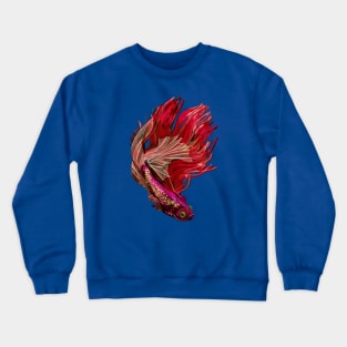 Siamese fighting fish Crewneck Sweatshirt